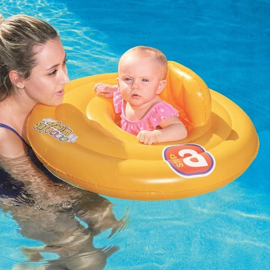 Colac gonflabil inot, Zola®  bebelusi, tip scaun, perna de sustinere, 69 cm, galben Colac gonflabil inot, Zola®  bebelusi, tip scaun, perna de sustinere, 69 cm, galben